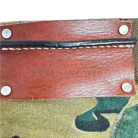 DRIES VAN NOTE Camouflage Cotton/Linen Suit - Picture 12 of 13